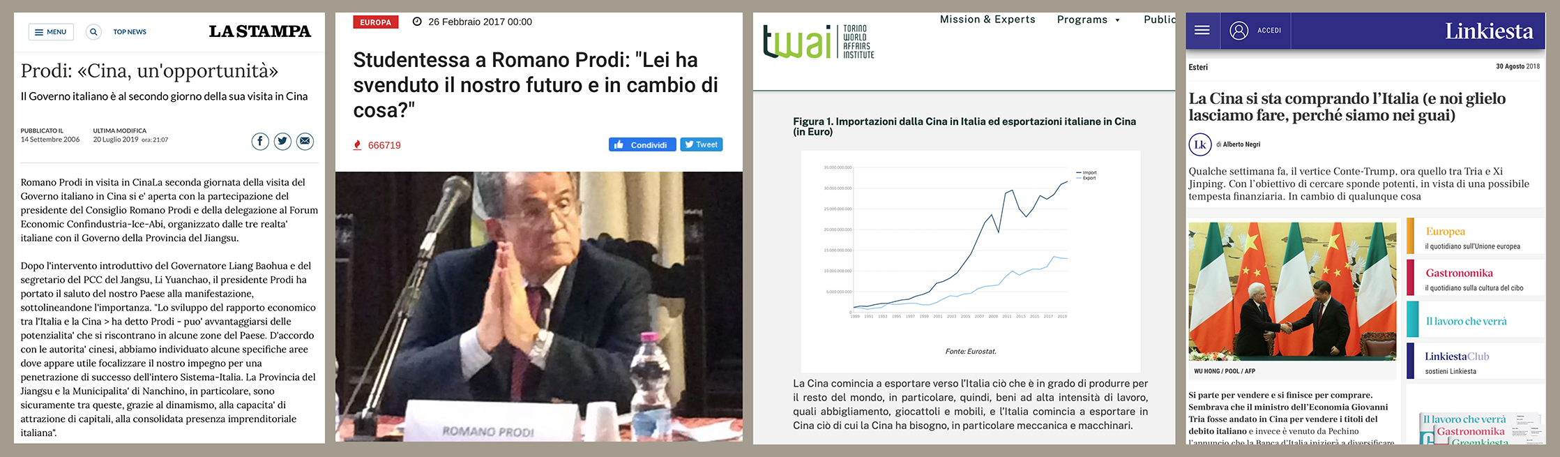 Secondo Prodi la Cina è una grande opportunità per l'Italia e gli italiani