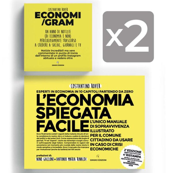 Offerta 1+1: 2 libri (L'economia spiegata facile e Economigram a soli 35 euro