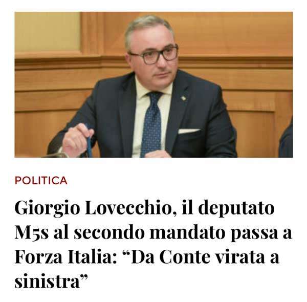 dal M5S a Forza Italia