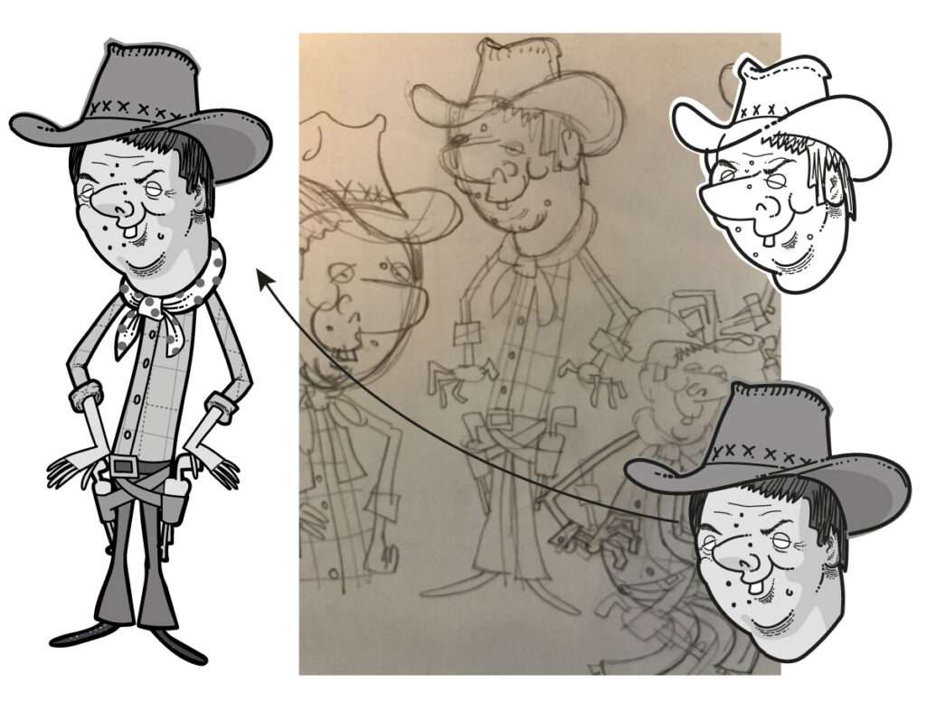 Caricatura di Matteo Renzi dal film, C'era una volta in Italia (Giacarta sta arrivando)