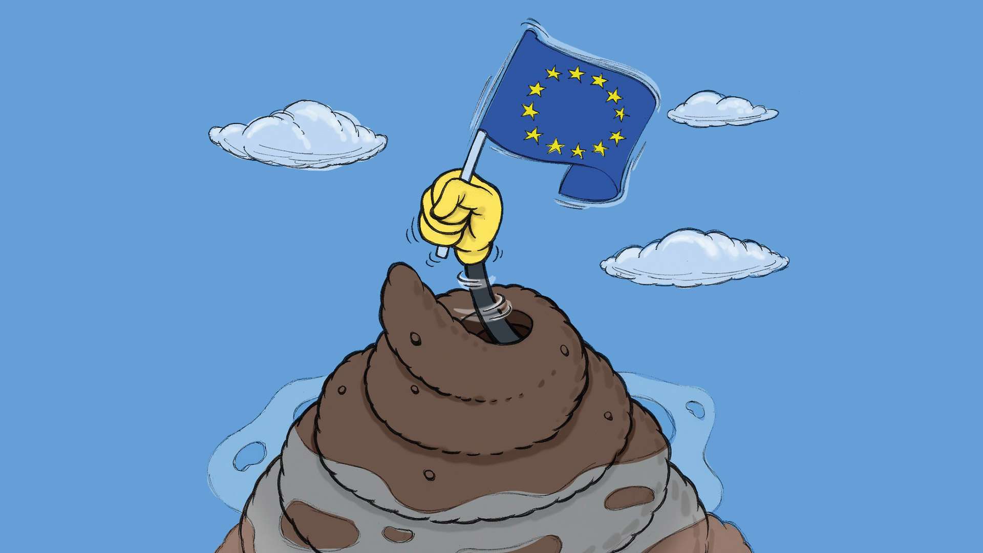 La UE è una montagna. Copertina del libro.