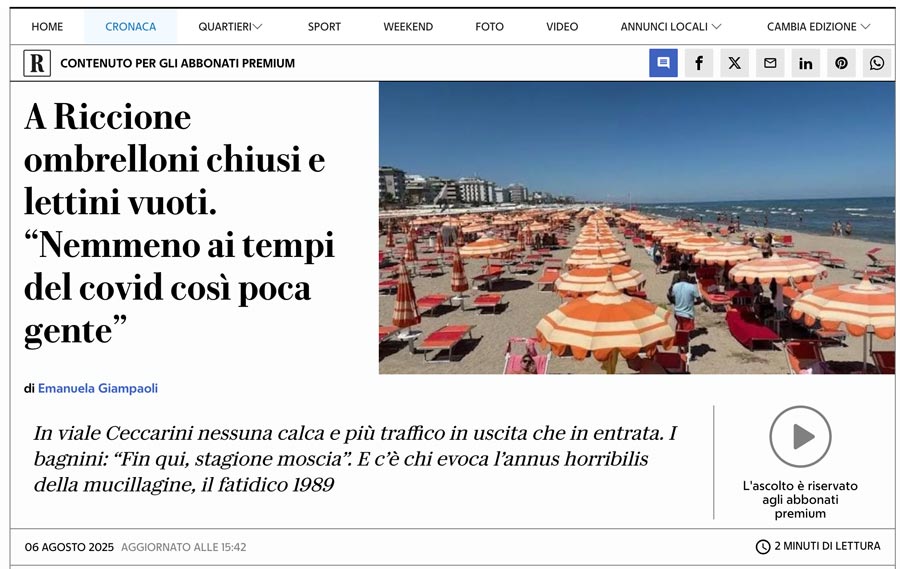 crisi del turismo italiano