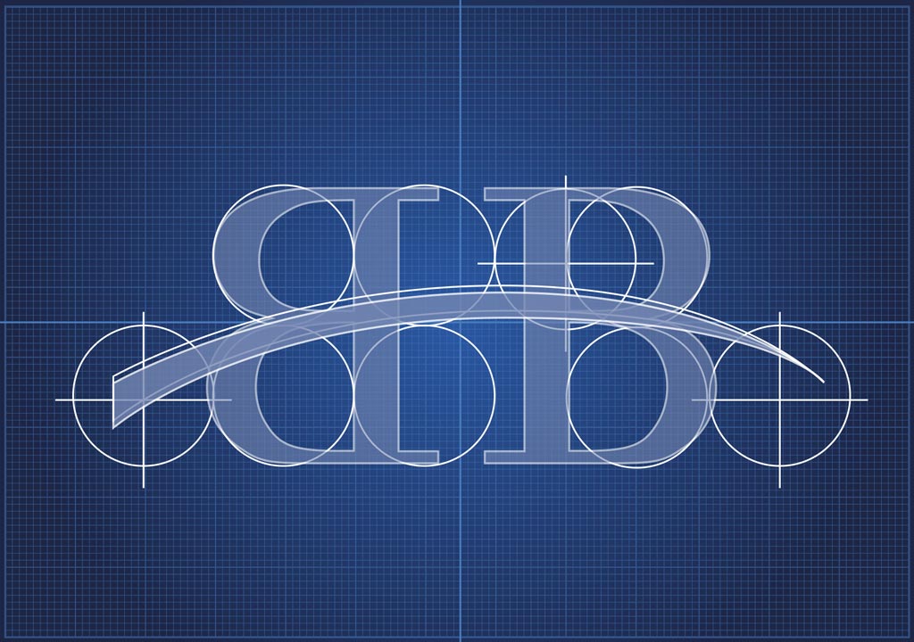 Bocchi Relais, gabbia della costruzione del logo - Costantino Rover - Roger99