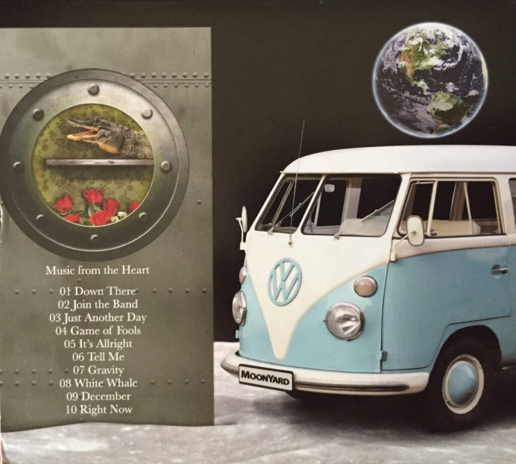 MoonYard CD cover by Costantino Rover - Roger99. Immagine del retro di copertina